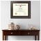 ArtToFrames 14x17 inch Diploma Frame - Framed with Black and Gold Mats, Comes with Regular Acrylic and Sawtooth Hanger for Wall Hanging (D-14x17)